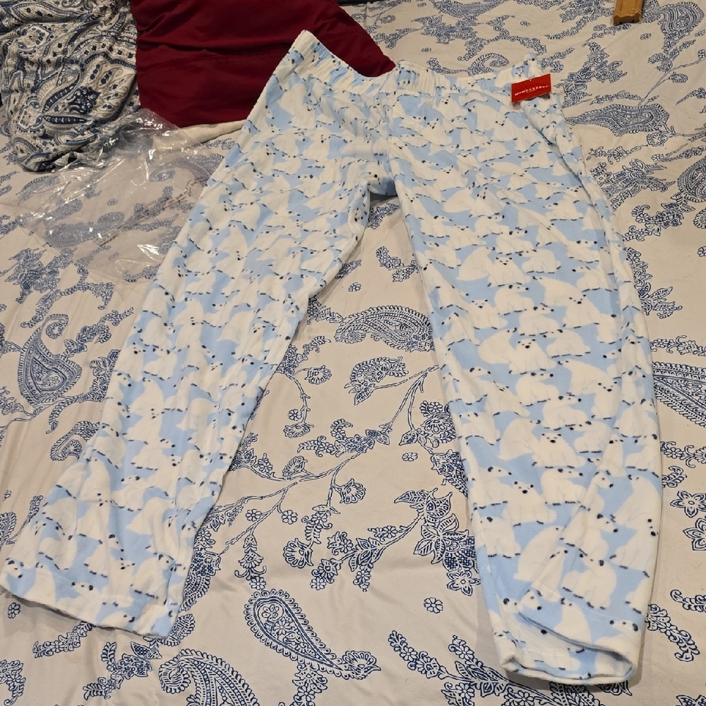 ❤️10/$13 New Mens Polar Bear Print Pajama Pants